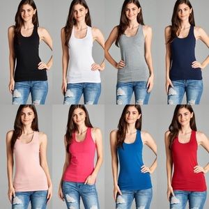 Razor back tank top